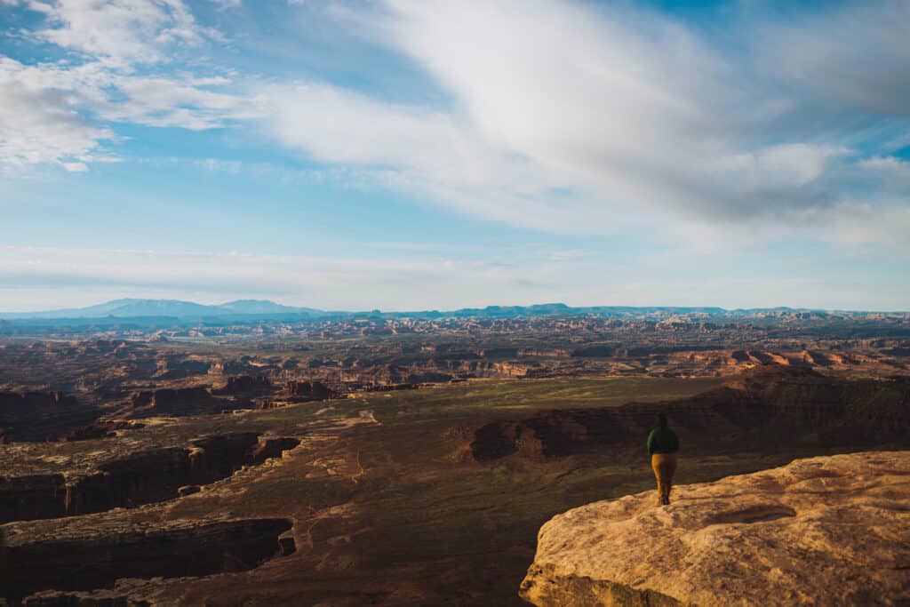 grand view point at canyonlands national park