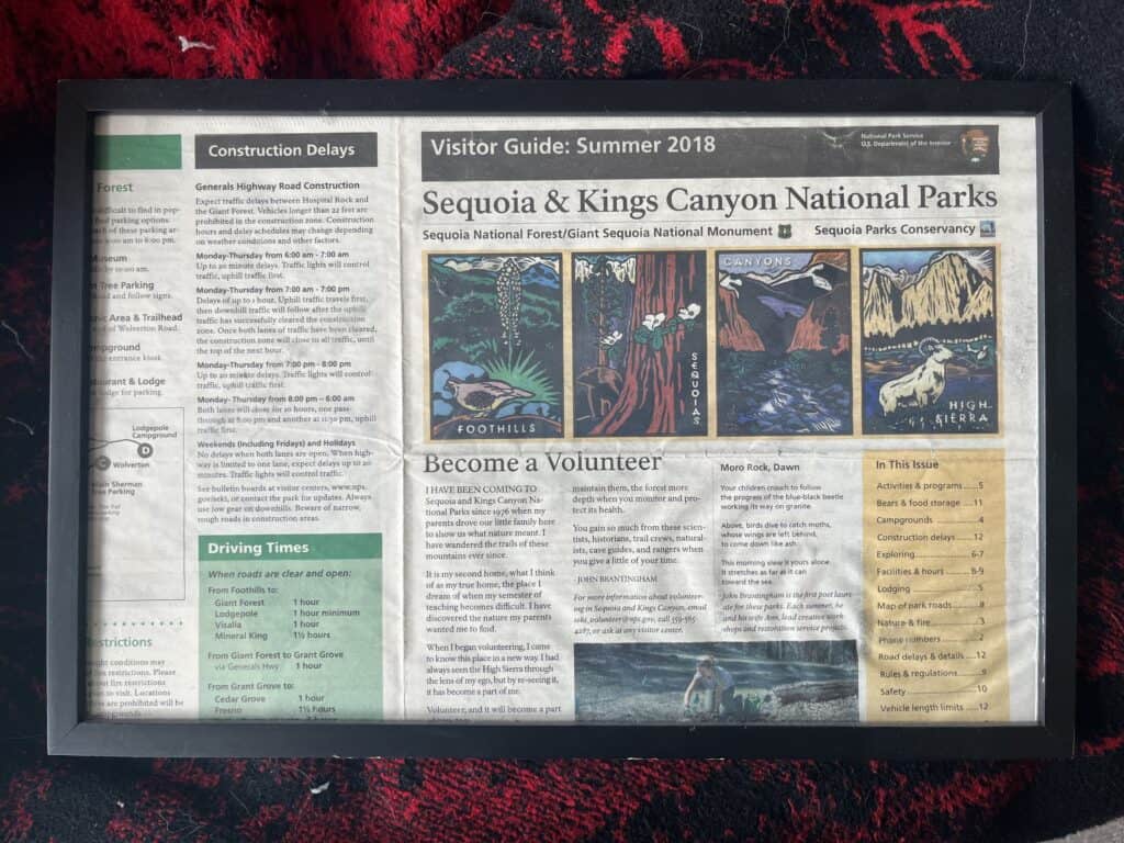 2018 sequoia national park guide